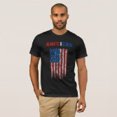 AMERIKAANSE Vlag (AMER.I.CAN) T-shirt (Voorkant volledig)