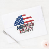 Amerikaanse vlag - American Beauty Sticker (Envelop)