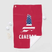 Amerikaanse vlag American Eagle America 4 juli naa Golfhanddoek (Insitu)