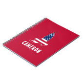 Amerikaanse vlag American Eagle America 4 juli naa Notitieboek (Linkerzijde)