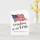 Amerikaanse vlag Amerika 4 juli Shirt Vrijheid is  Kaart (Gele Bloem)