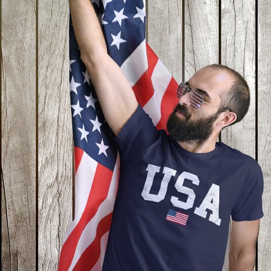 Amerikaanse vlag Amerika juli 4de Patriottische Am T-shirt