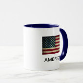 Amerikaanse Vlag Amerika Koffiemok Mok (Voorkant rechts)