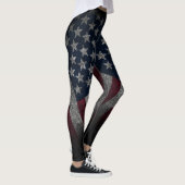 Amerikaanse vlag, Amerika, patriottisch, oud glori Leggings (Rechts)