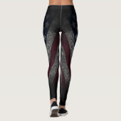 Amerikaanse vlag, Amerika, patriottisch, oud glori Leggings (Achterkant)