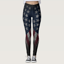 Amerikaanse vlag, Amerika, patriottisch, oud glori Leggings