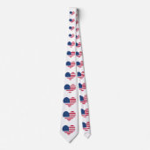 Amerikaanse vlag Amerikaans hart Stropdas (Voorkant)