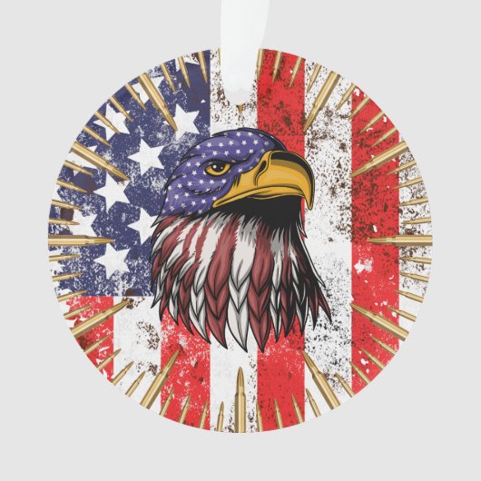  Amerikaanse vlag Amerikaanse adelaar Ornament (voorkant)