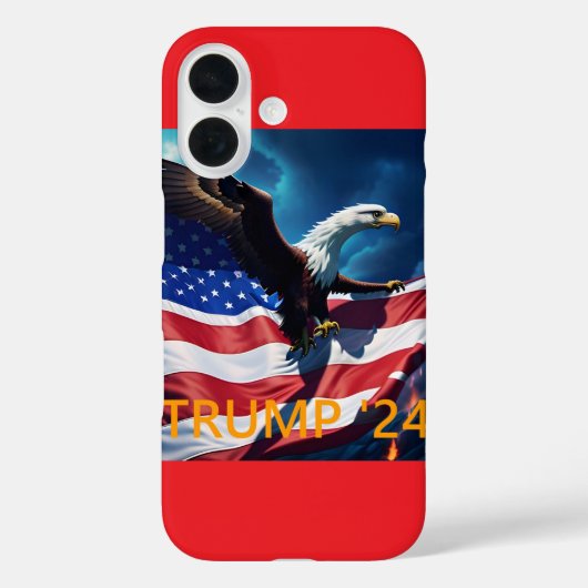 Amerikaanse vlag Amerikaanse adelaar TRUMP 2024 Case-Mate iPhone Case (Achterkant)