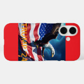 Amerikaanse vlag Amerikaanse adelaar TRUMP 2024 Case-Mate iPhone Case (Achterkant (horizontaal))