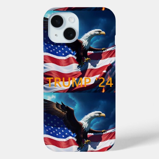 Amerikaanse vlag Amerikaanse adelaar TRUMP 2024 Case-Mate iPhone Case (Achterkant)