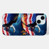 Amerikaanse vlag Amerikaanse adelaar TRUMP 2024 Case-Mate iPhone Case (Achterkant (horizontaal))