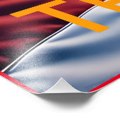 Amerikaanse vlag Amerikaanse adelaar TRUMP 2024 Foto Afdruk (Hoek)