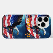 Amerikaanse vlag Amerikaanse adelaar TRUMP 2024 iPhone Hoesje (Achterkant horizontaal)