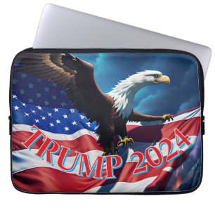 Amerikaanse vlag Amerikaanse adelaar TRUMP 2024 Laptop Sleeve