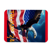 Amerikaanse vlag Amerikaanse adelaar TRUMP 2024 Magneet (Horizontaal)