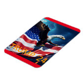 Amerikaanse vlag Amerikaanse adelaar TRUMP 2024 Magneet (Linkerzijde)