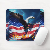 Amerikaanse vlag Amerikaanse adelaar TRUMP 2024 Muismat (Met muis)
