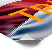 Amerikaanse vlag Amerikaanse adelaar TRUMP 2024 Perfect Poster (Hoek)