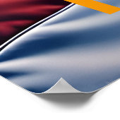 Amerikaanse vlag Amerikaanse adelaar TRUMP 2024 Poster (Hoek)