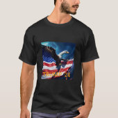 Amerikaanse vlag Amerikaanse adelaar TRUMP 2024 T-shirt (Voorkant)