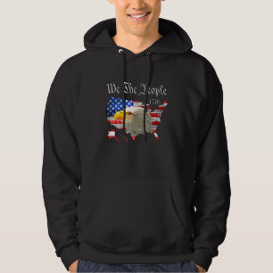 Amerikaanse vlag Amerikaanse adelaar Wij het volk  Hoodie