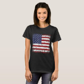 Amerikaanse vlag, Amerikaanse Amerikaanse  nationa T-shirt (Voorkant volledig)