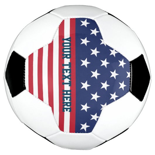 Amerikaanse vlag Amerikaanse Amerikaanse Soccer Fo Voetbal (Gedraaid)