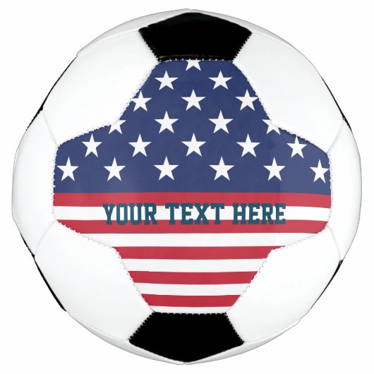 Amerikaanse vlag Amerikaanse Amerikaanse Soccer Fo Voetbal (Voorkant)