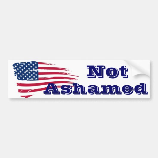 Amerikaanse vlag Amerikaanse Bumpersticker (Voorkant)