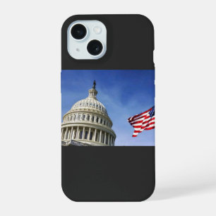 Amerikaanse vlag & Amerikaanse Capitol Patriottisc iPhone 15 Case