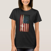 Amerikaanse vlag Amerikaanse Christelijke Faith Pa T-shirt (Voorkant)