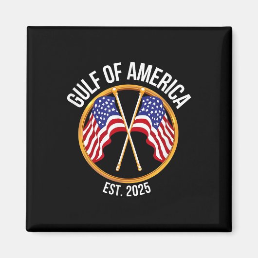 Amerikaanse vlag Amerikaanse Golf Magneet (Voorkant)