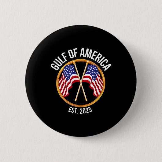 Amerikaanse vlag Amerikaanse Golf Ronde Button 5,7 Cm (Voorkant)