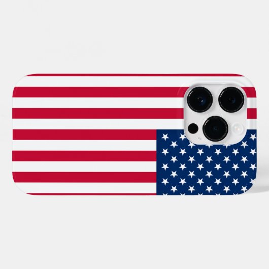 Amerikaanse vlag Amerikaanse iPhone Case (Achterkant (horizontaal))
