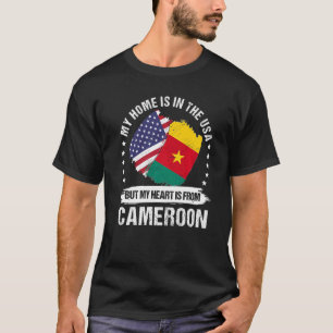 Amerikaanse vlag Amerikaanse Kameroenia T-shirt
