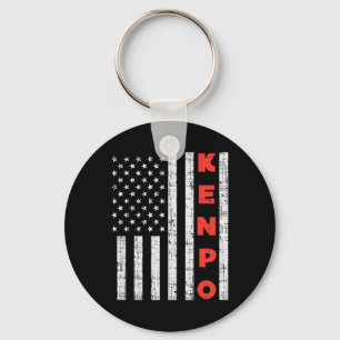 Amerikaanse vlag Amerikaanse Kenpo patriottische Sleutelhanger