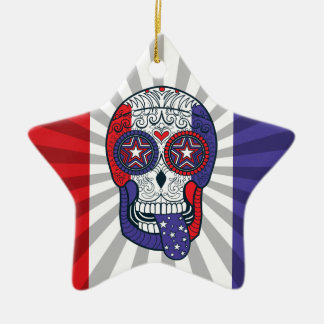 Amerikaanse vlag Amerikaanse kleuren patriottische Keramisch Ornament