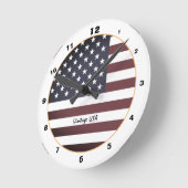 Amerikaanse vlag & Amerikaanse klok/ Ronde Klok (Hoek)