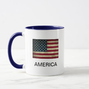 Amerikaanse vlag Amerikaanse koffie Mok