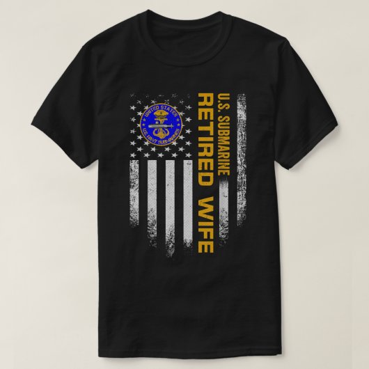  Amerikaanse vlag Amerikaanse marine onderzeeër in T-shirt (Design voorkant)