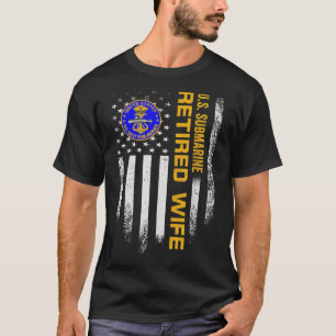 Amerikaanse vlag Amerikaanse marine onderzeeër in T-shirt
