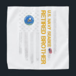 Amerikaanse vlag Amerikaanse marine seabee Proud  Bandana<br><div class="desc">Amerikaanse vlag Amerikaanse marine seabee Proud Gift</div>