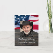 Amerikaanse vlag Amerikaanse militaire herdenkings Bedankkaart (Voorkant)