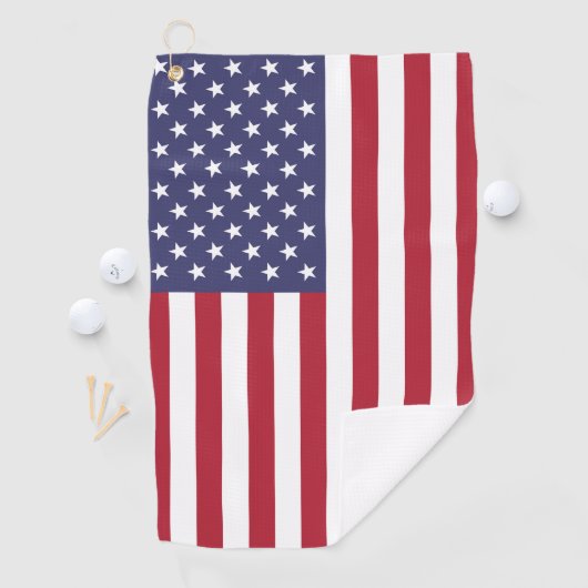Amerikaanse vlag Amerikaanse onafhankelijkheidsdag Golfhanddoek (Insitu)