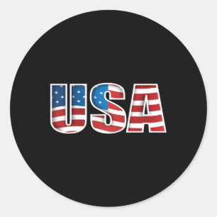 Amerikaanse vlag Amerikaanse Onafhankelijkheidsdag Ronde Sticker