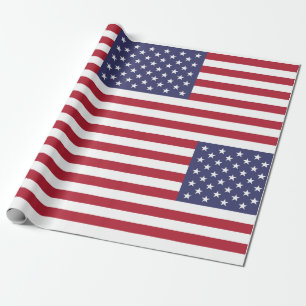 Amerikaanse vlag Amerikaanse onafhankelijkheidspat Cadeaupapier