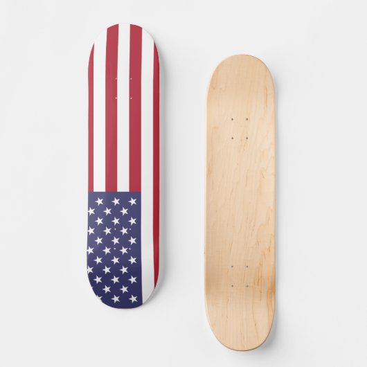 Amerikaanse vlag Amerikaanse onafhankelijkheidspat Persoonlijk Skateboard (Voorkant)