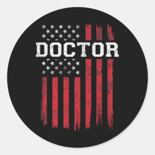 Amerikaanse vlag Amerikaanse patriot Ronde Sticker