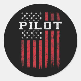 Amerikaanse vlag Amerikaanse patriot Ronde Sticker